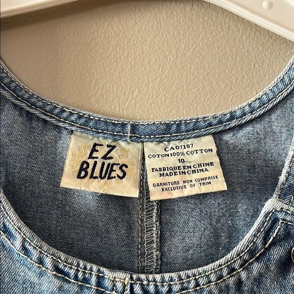 Classic Blue Denim Kids Overalls - Picture 2 of 4